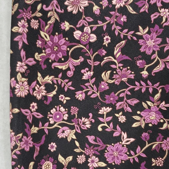 Jalate slip dress womens small black purple floral asymmetrical hem fairy grunge - Picture 4 of 8